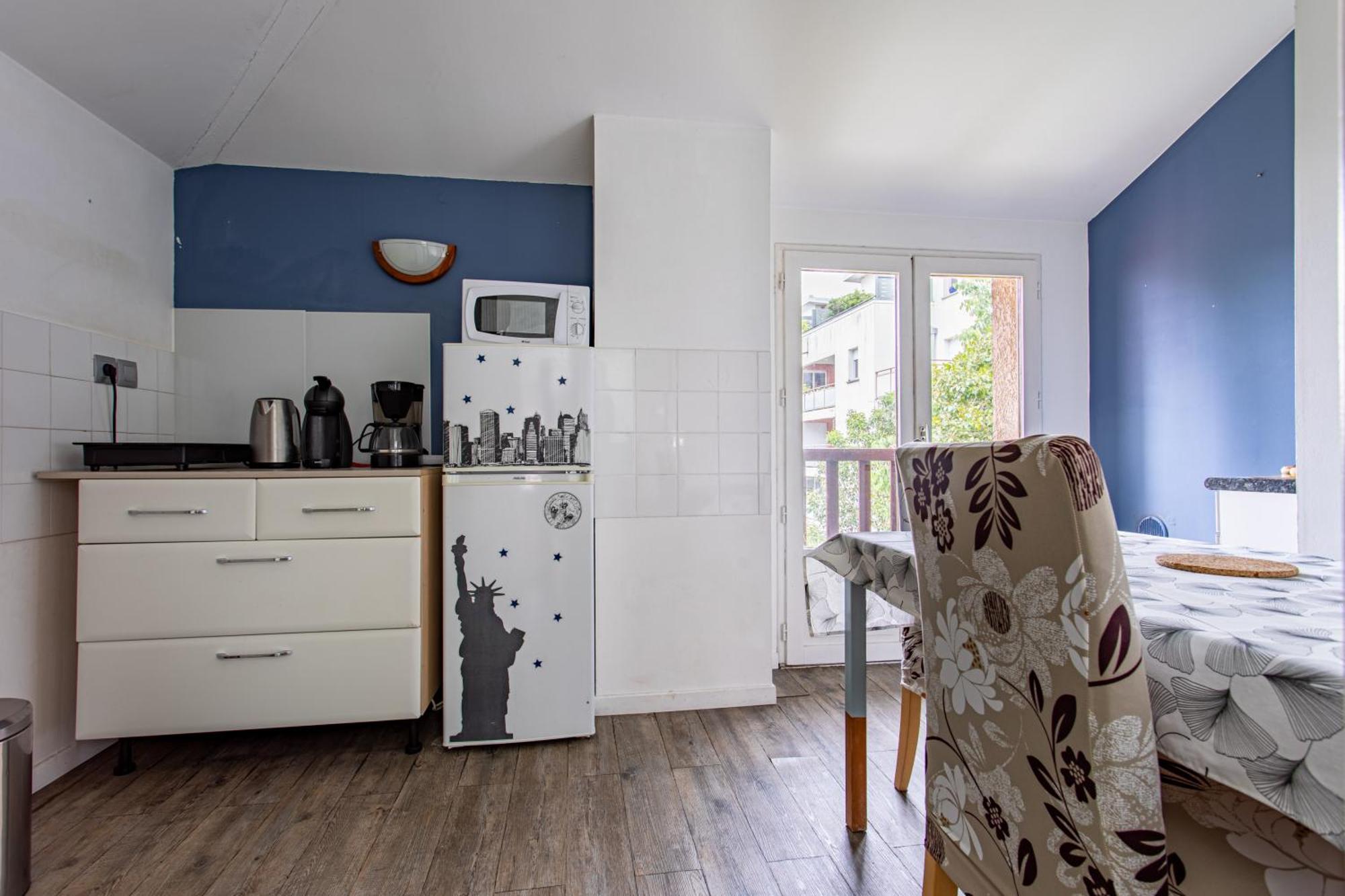 T2 Toulouse 40M2, Lit Queen Size, Climatisation, Quartier Sympa, Terrasse Exterior photo