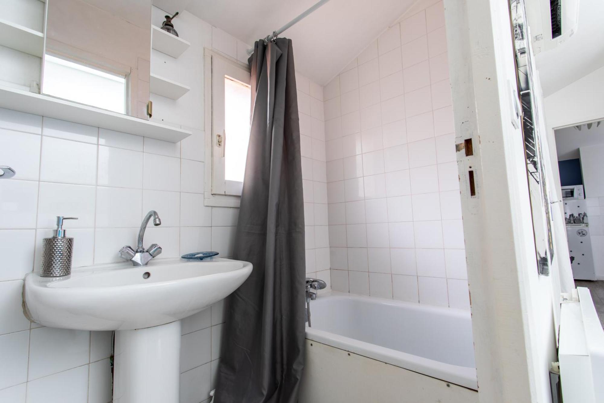 T2 Toulouse 40M2, Lit Queen Size, Climatisation, Quartier Sympa, Terrasse Exterior photo